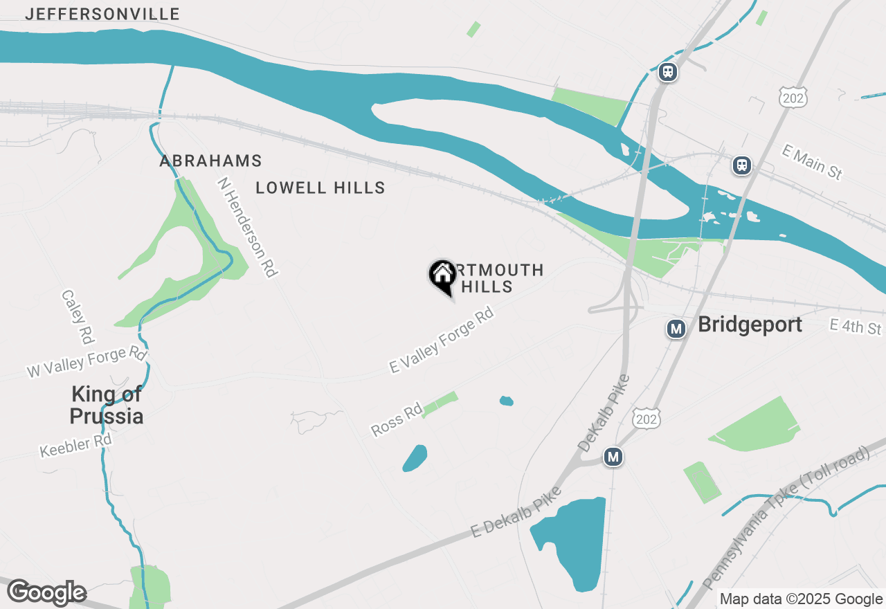 Map of 351 Riverview Road, King Of Prussia, PA 19406