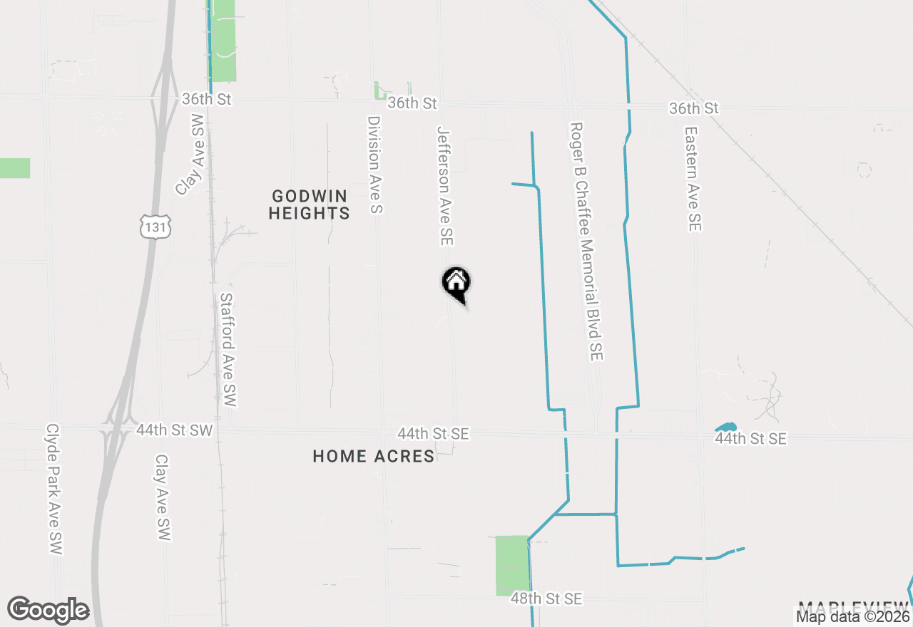 Map of 4104 Jefferson Avenue Se, Wyoming, MI 49548