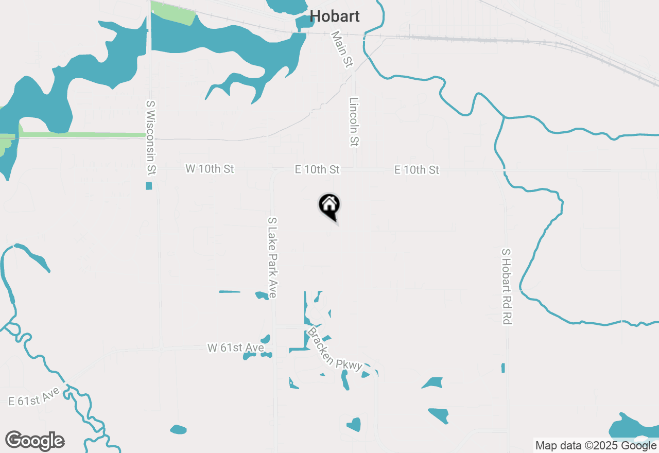 Map of 408 E 12th Street, Hobart, IN 46342