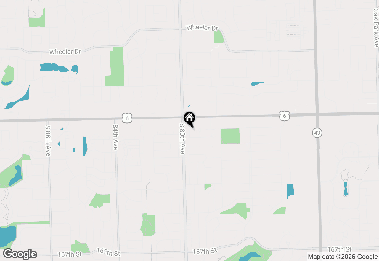 Map of 15963 Blackwater Court, Tinley Park, IL 60477