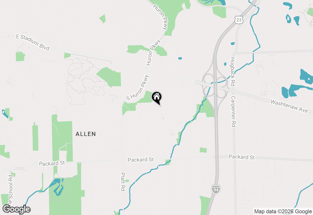 Map of 2468 Fernwood, Ann Arbor, MI 48104