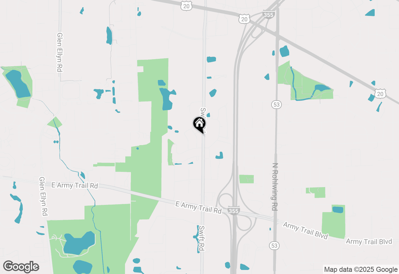 Map of 665 N Katherine Lane, Addison, IL 60101