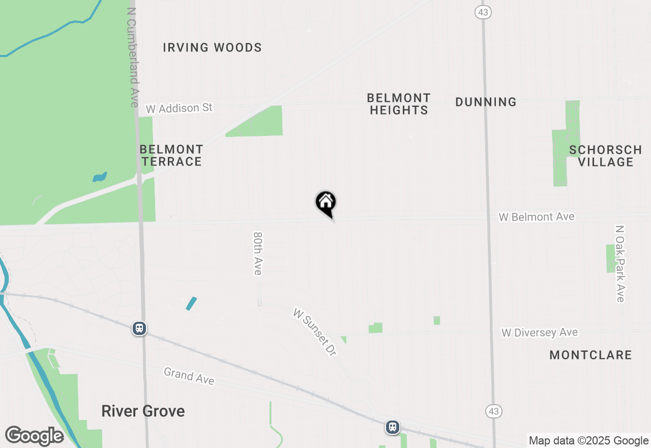 Map of 7733 W Belmont Avenue #201, Elmwood Park, IL 60707