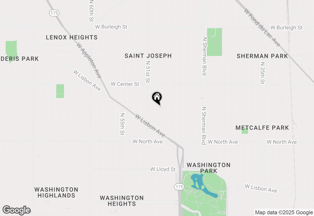 Map of 2526 N 50th St #2528, Milwaukee, WI 53210