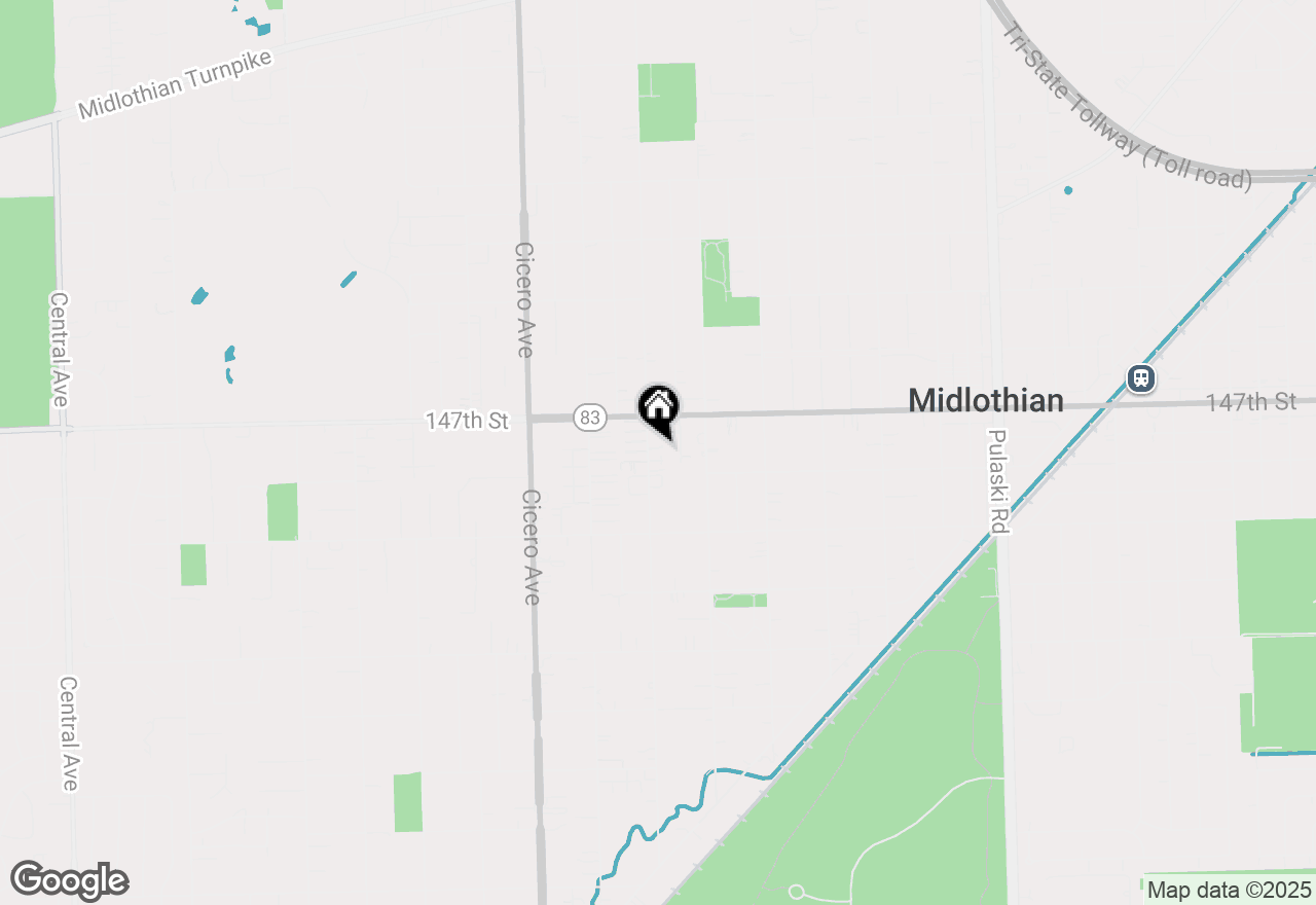 Map of 14747 Kenton Avenue #3B, Midlothian, IL 60445