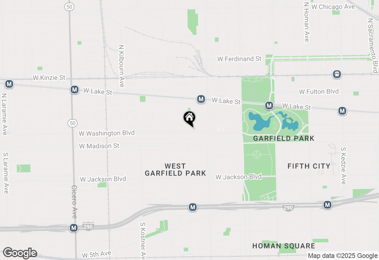 Map of 4123 W Washington Boulevard, Chicago, IL 60624