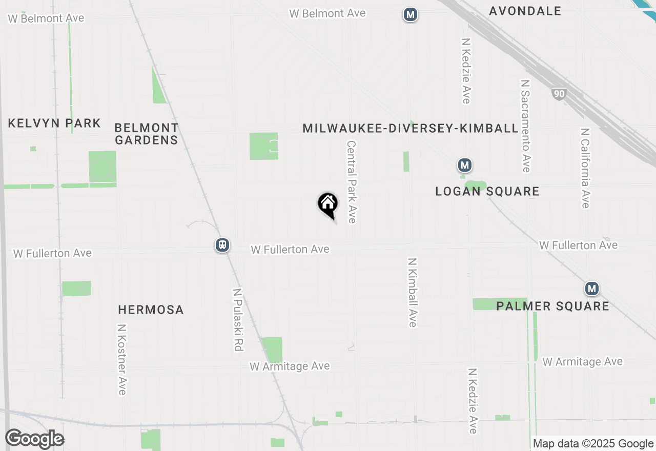 Map of 2445 N Lawndale Avenue, Chicago, IL 60647