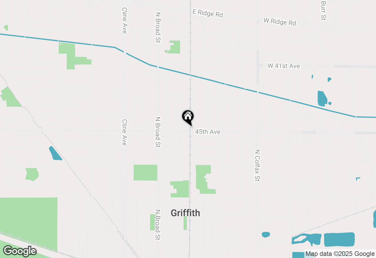 Map of 410-12 E Glen Park Avenue, Griffith, IN 46319