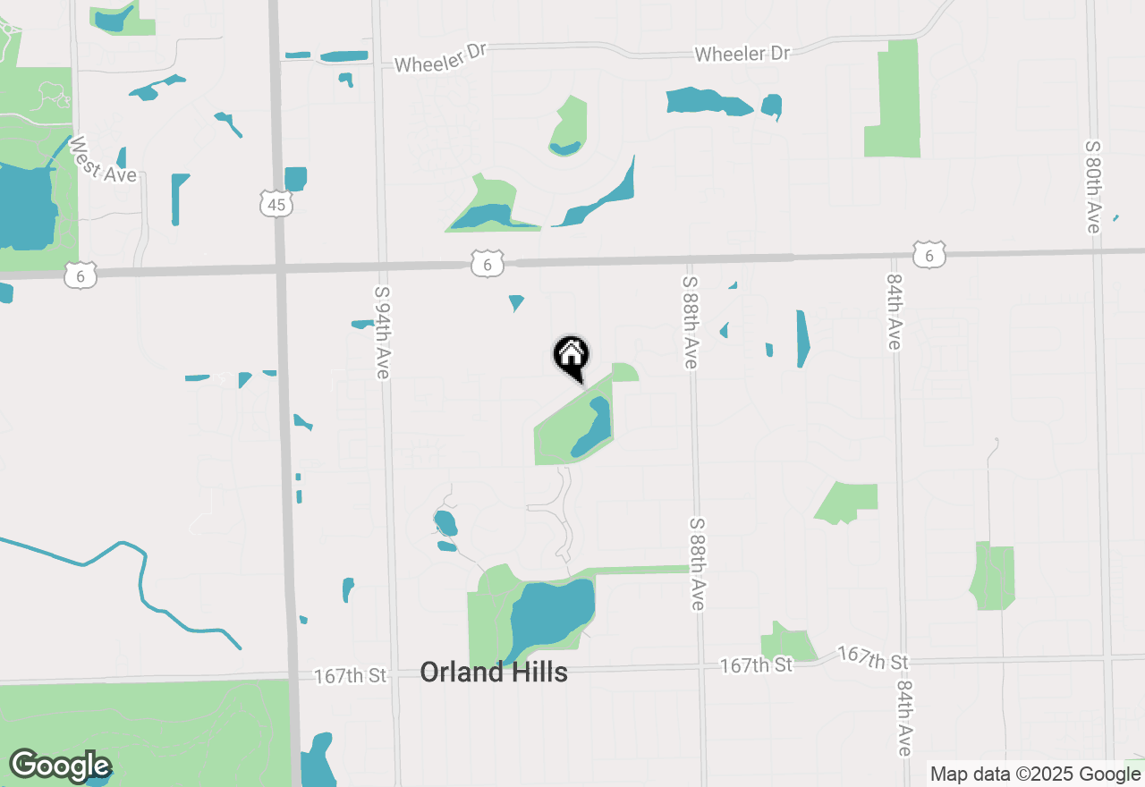 Map of 16165 Haven Avenue, Orland Hills, IL 60487