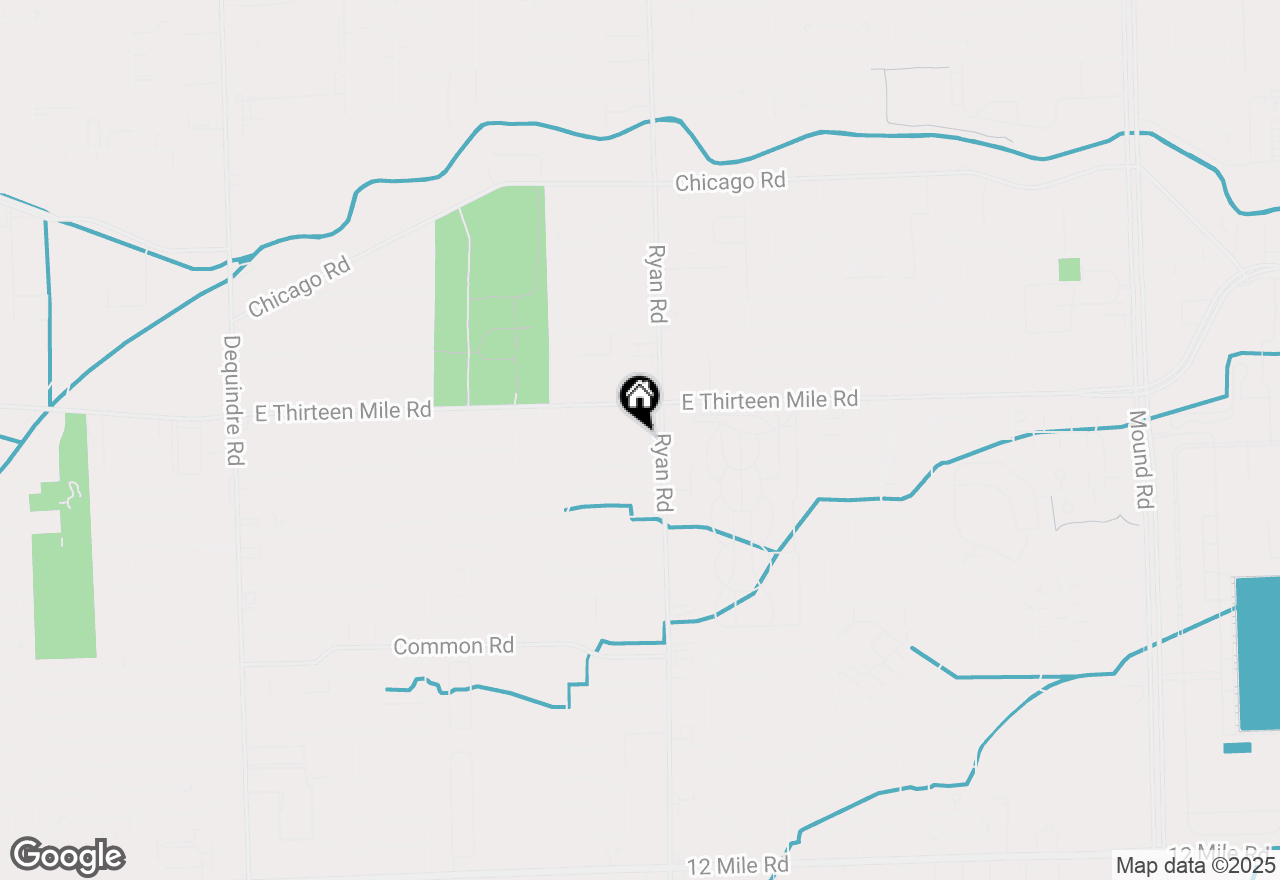 Map of 3854 E 13 Mile Road, Warren, MI 48092
