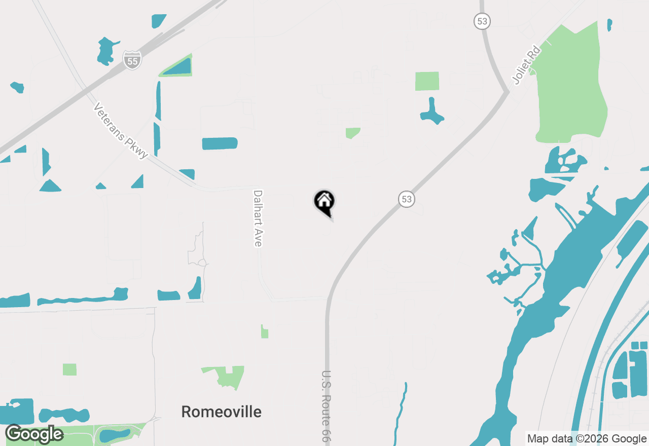 Map of 31 Abbeywood Drive, Romeoville, IL 60446