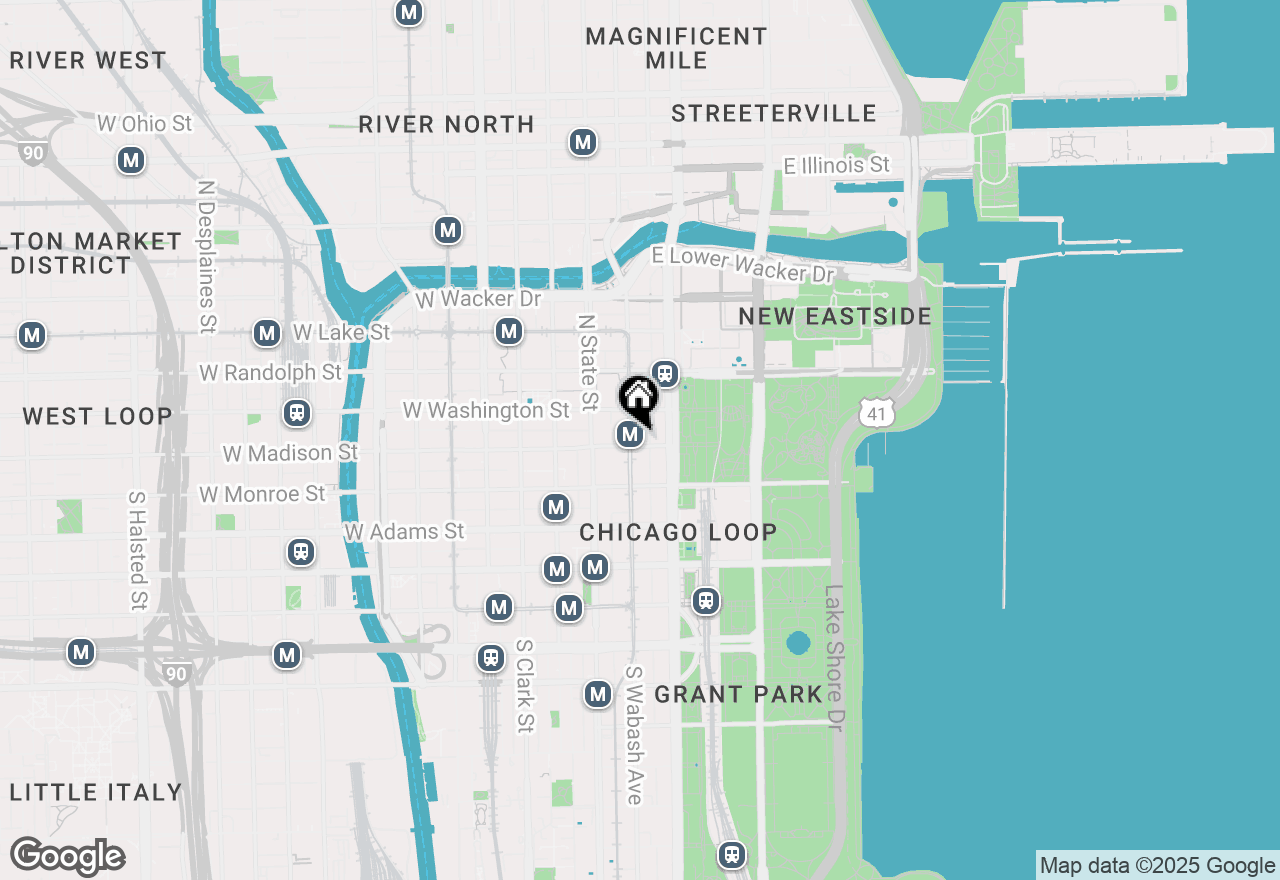 Map of 5 N Wabash Avenue #1706, Chicago, IL 60602