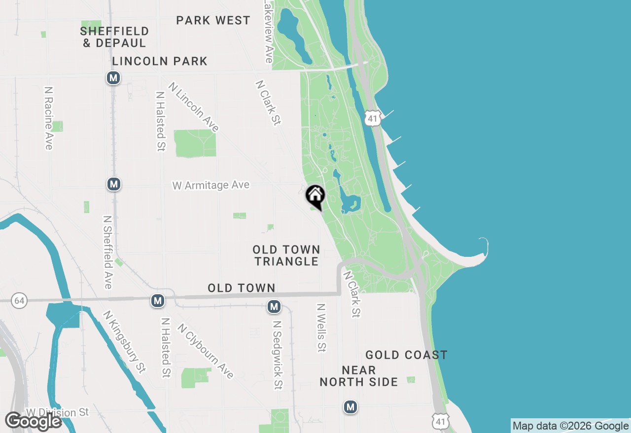 Map of (Address confidential), Chicago, Illinois 60614
