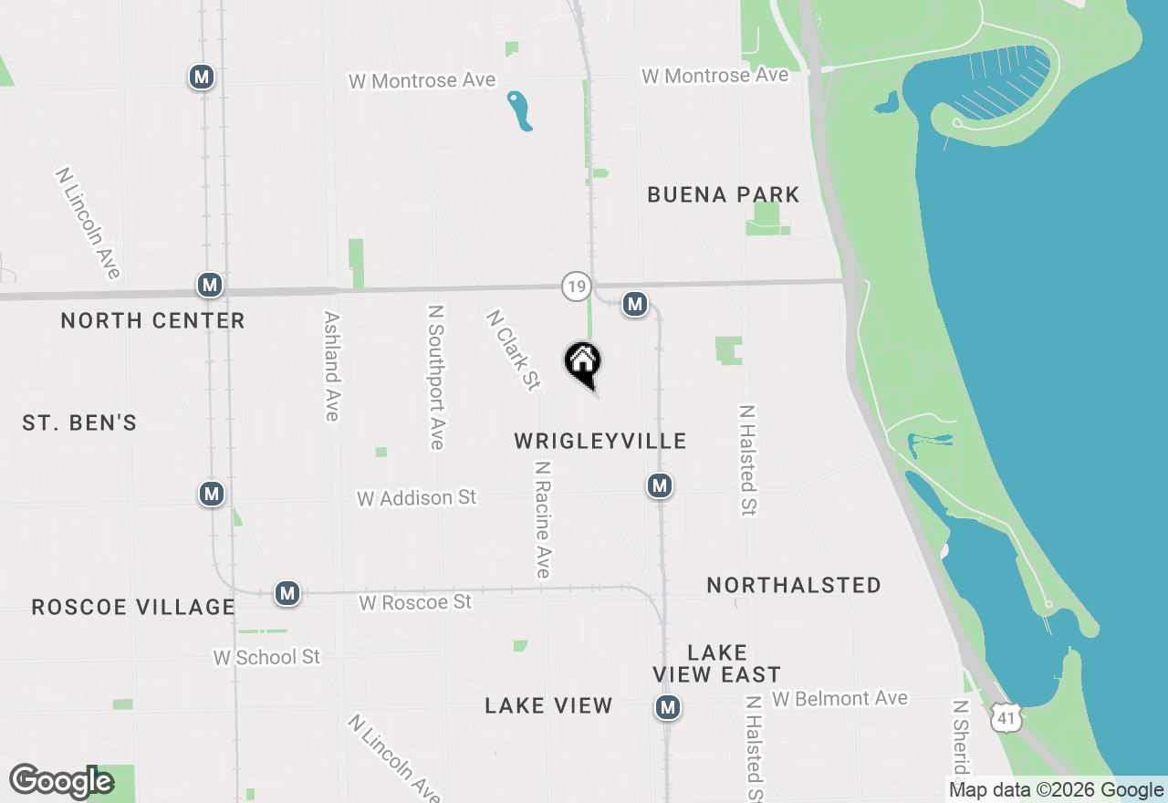 Map of 3749 N Clifton Avenue #1, Chicago, IL 60613