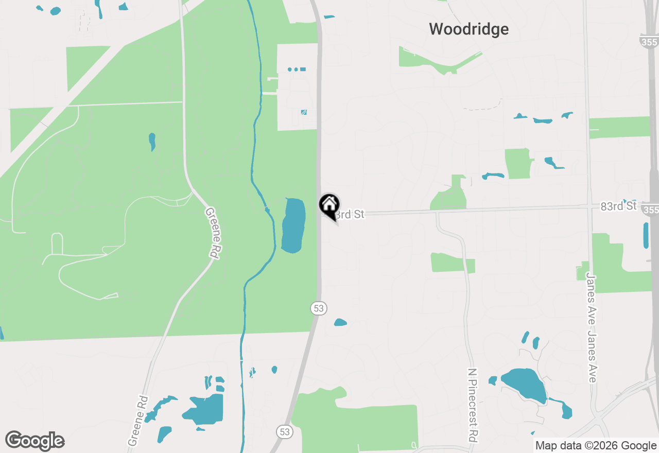 Map of 3435 83rd Street #C13, Woodridge, IL 60517
