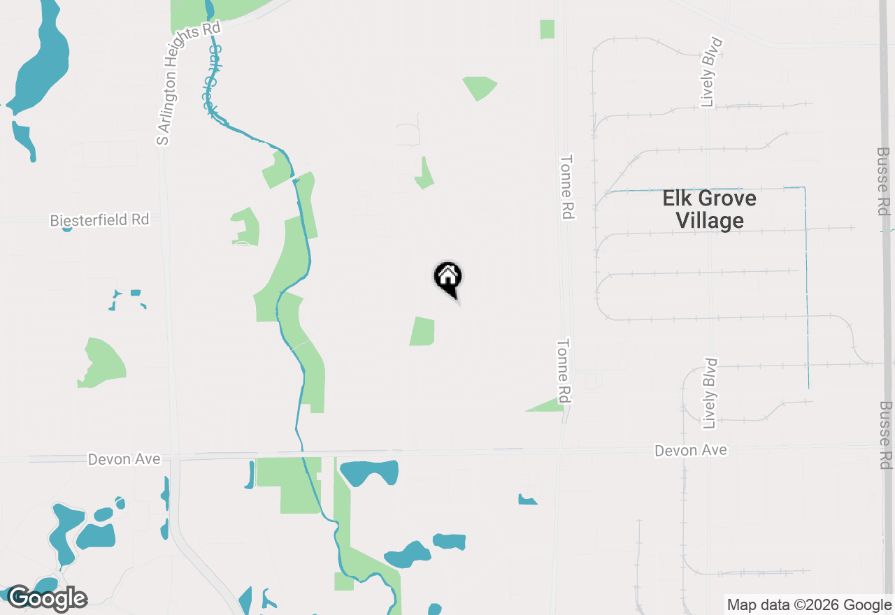 Map of 1157 Elmwood Lane, Elk Grove Village, IL 60007