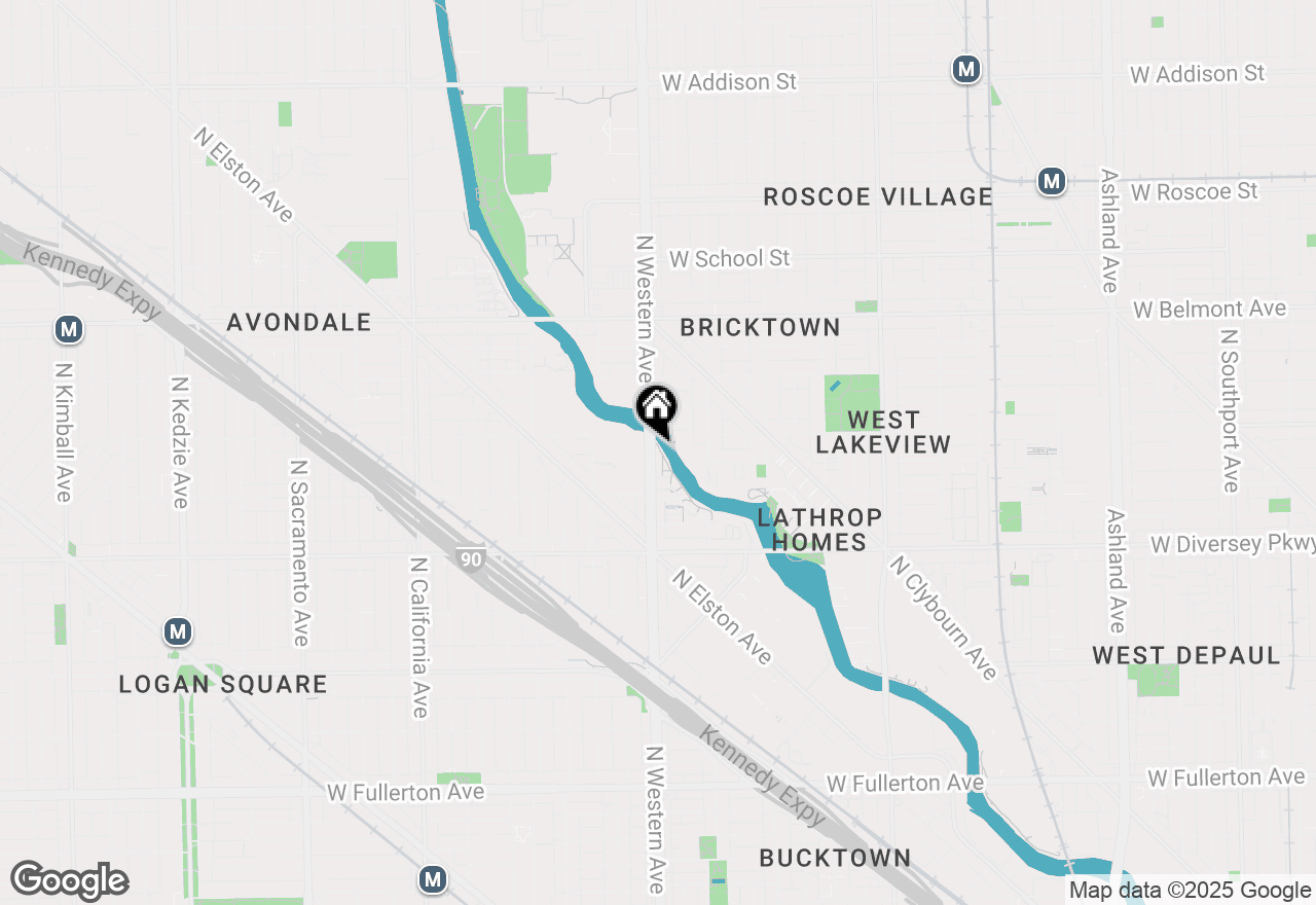 Map of 2974 N Riverwalk Drive, Chicago, IL 60618