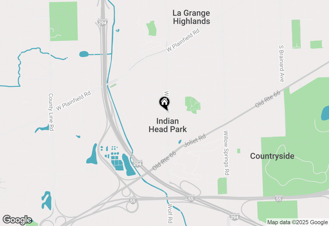 Map of 6483 Indianhead Trail, Indian Head Park, IL 60525