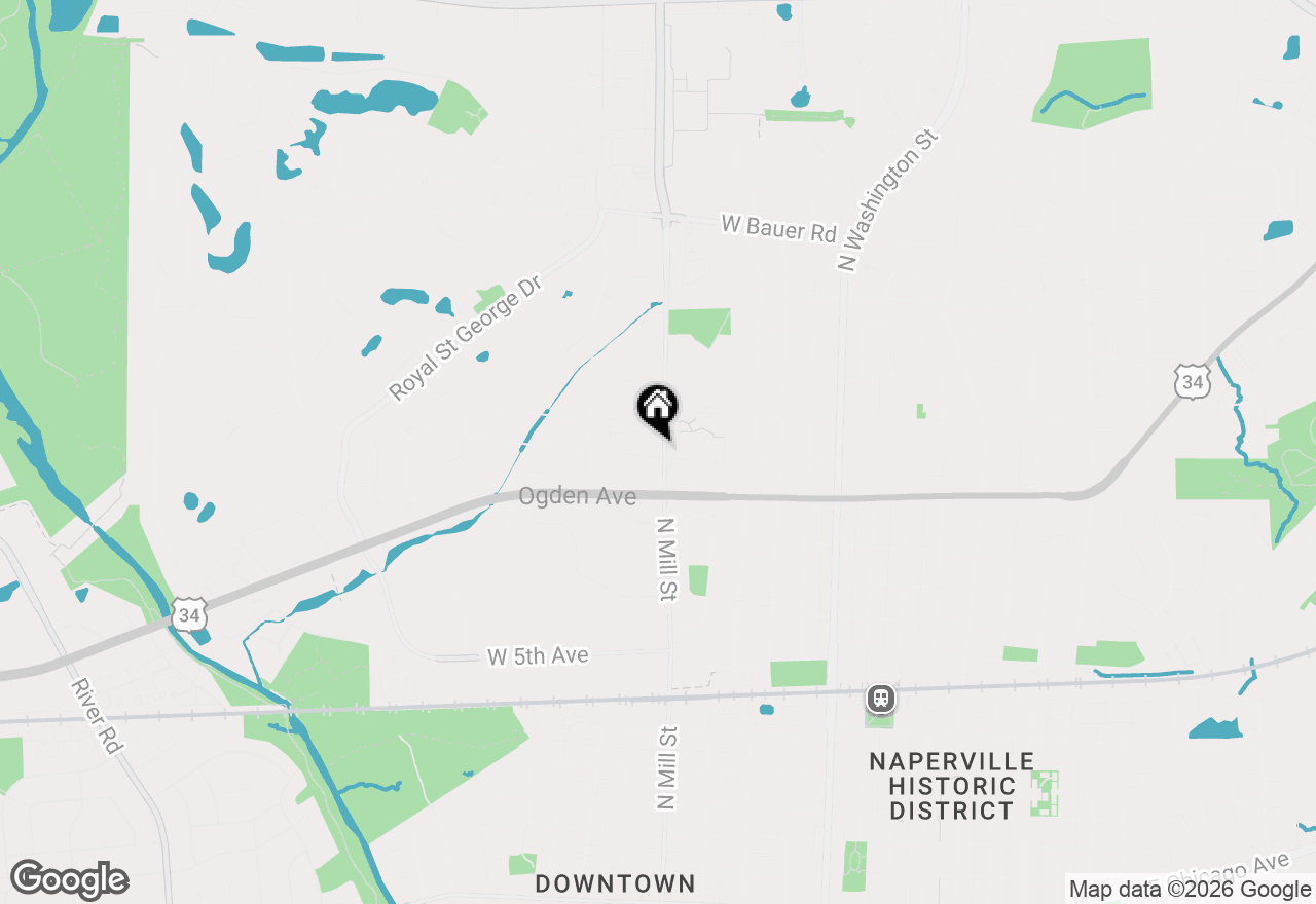 Map of 1001 N Mill Street #308, Naperville, IL 60563