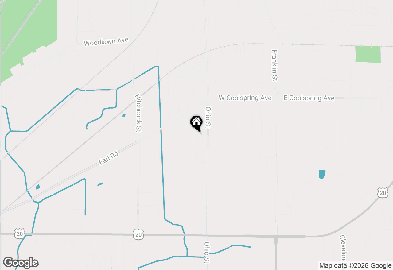 Map of 3542 Hampden Road, Michigan City, IN 46360