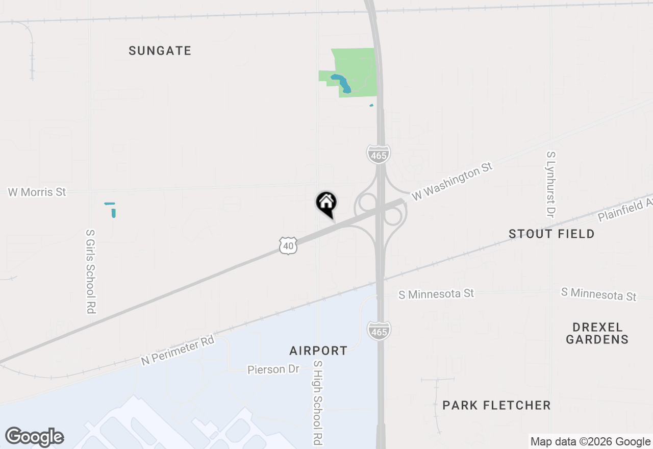 Map of 1309 S High School Road, Indianapolis, IN 46241