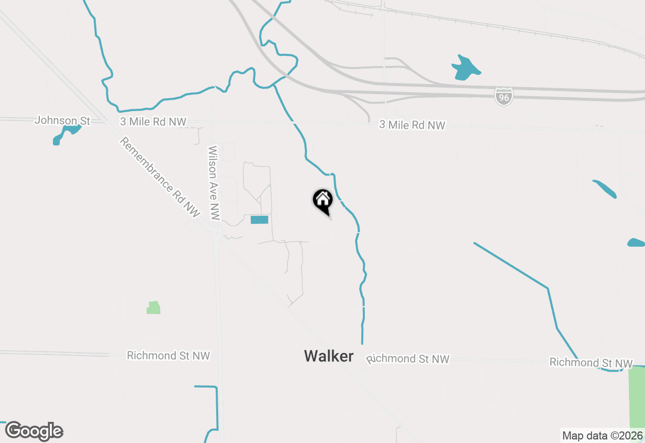 Map of 2463 Kinney Avenue Nw, Grand Rapids, MI 49534