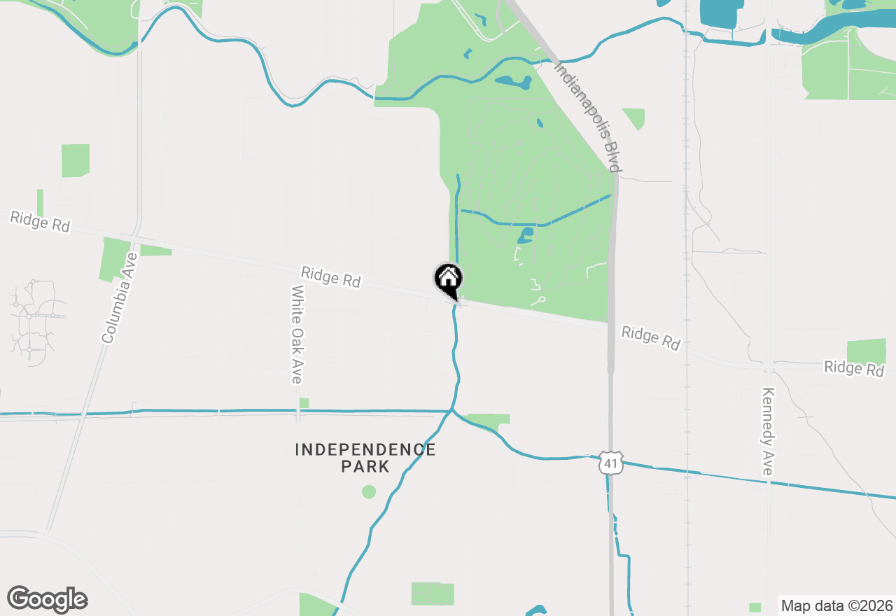 Map of 1926 Ridge Road, Munster, IN 46321