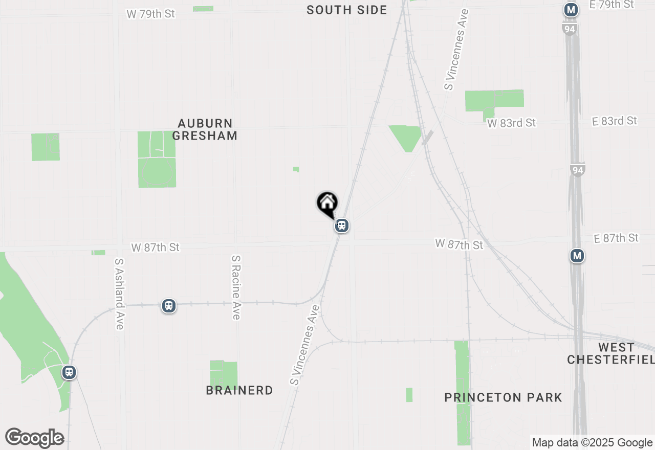 Map of 850 W 86th Place, Chicago, IL 60620