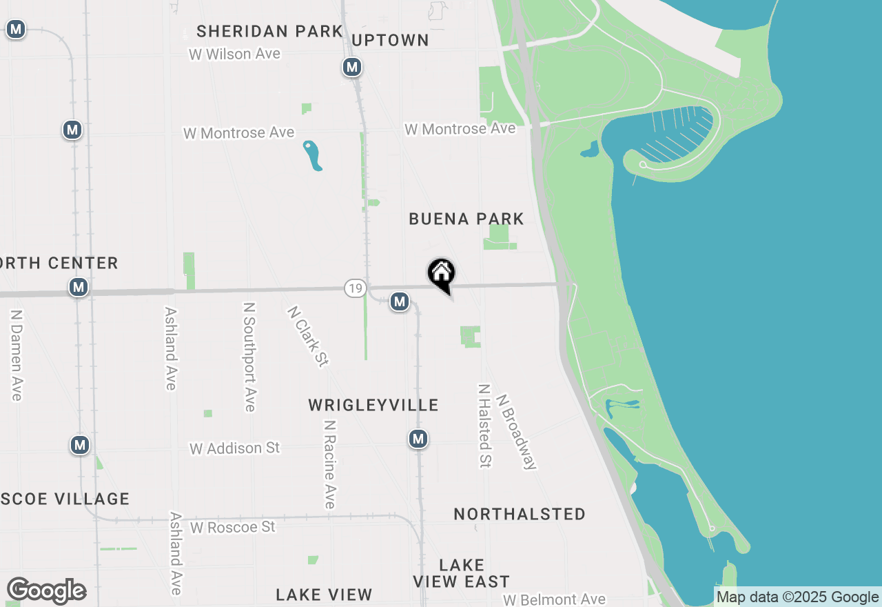 Map of 900 W Dakin Street #1, Chicago, IL 60613