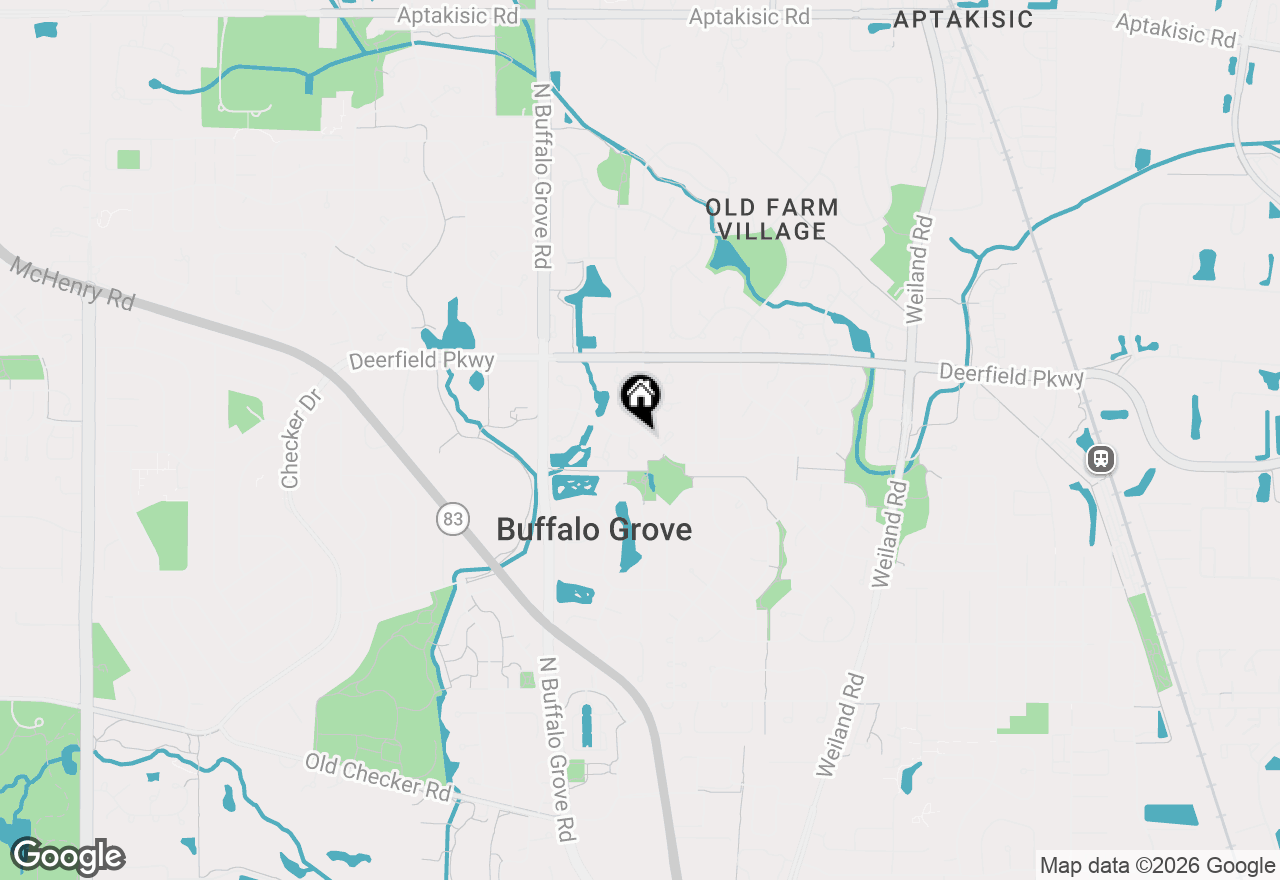 Map of 181 W Fabish Drive, Buffalo Grove, IL 60089