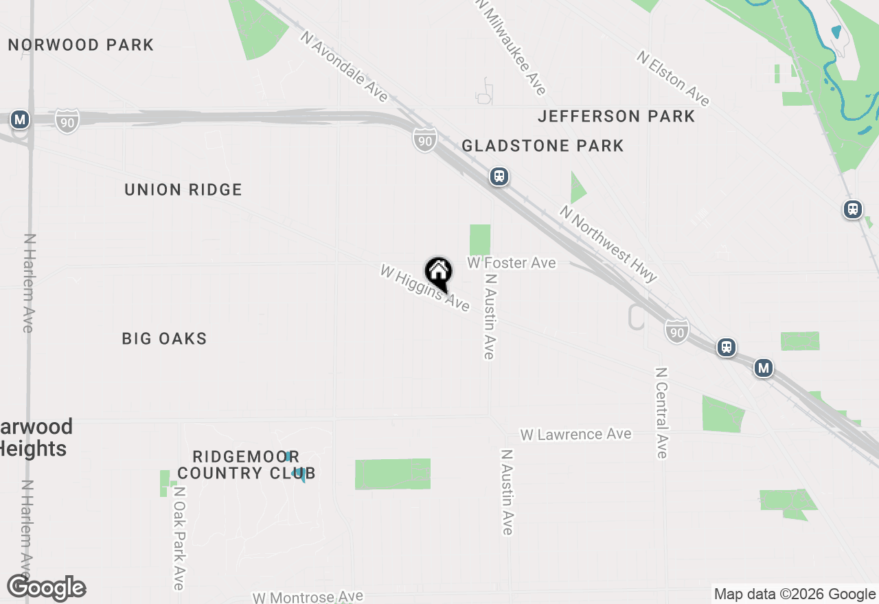 Map of 6121 W Higgins Avenue #C2, Chicago, IL 60630