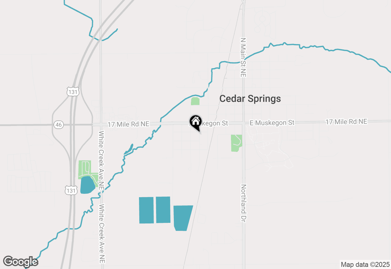 Map of 268 Cedar Street Ne, Cedar Springs, MI 49319