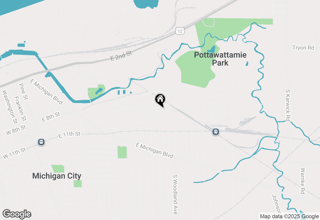 Map of 523 Grace Street, Michigan City, IN 46360
