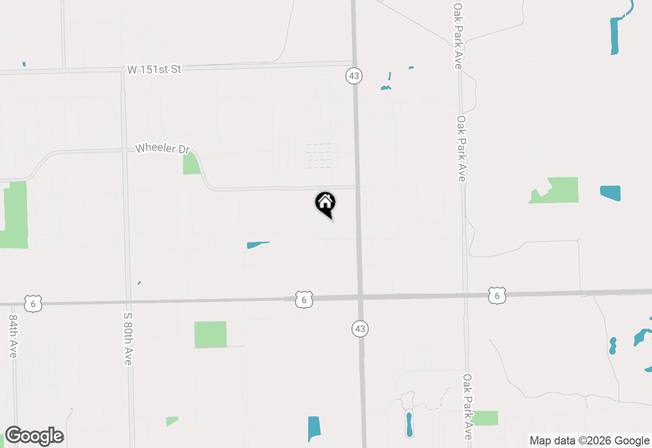 Map of 15651 Garden View Court #1D, Orland Park, IL 60462