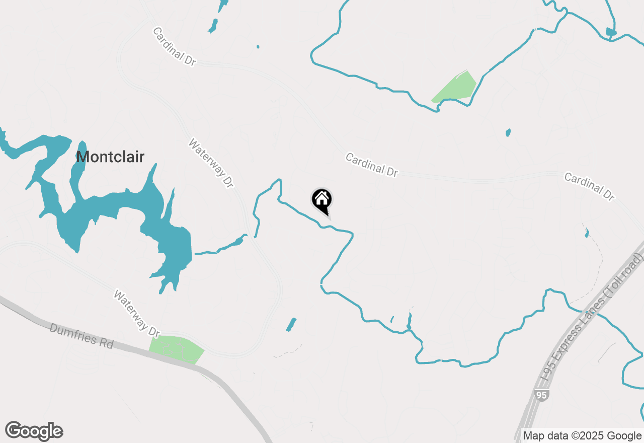 Map of 15684 Piedmont Place, Woodbridge, VA 22193