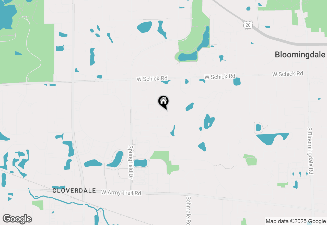 Map of 300 Radcliffe Court, Bloomingdale, IL 60108