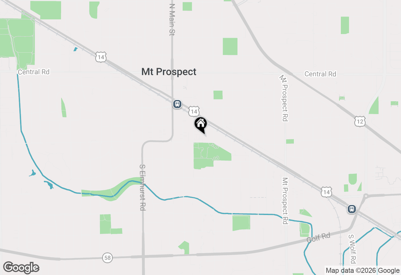 Map of 318 S Elm Street #318, Mount Prospect, IL 60056