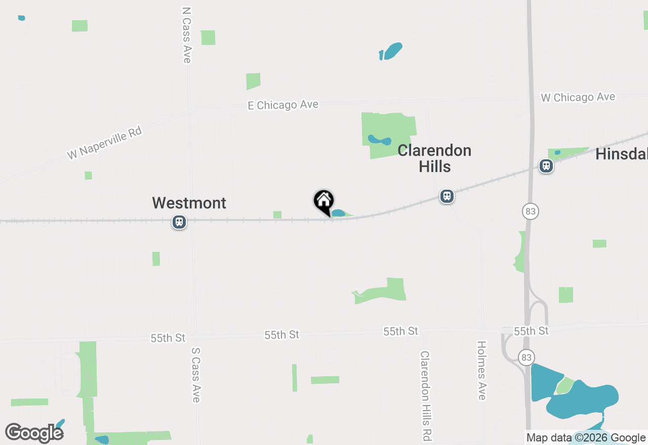Map of 430 Commons Circle #430, Clarendon Hills, IL 60514