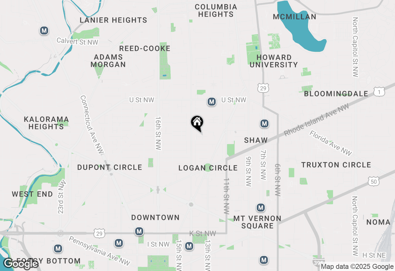 Map of 1336 Riggs Street Nw #MAIN HOUSE, Washington, DC 20009