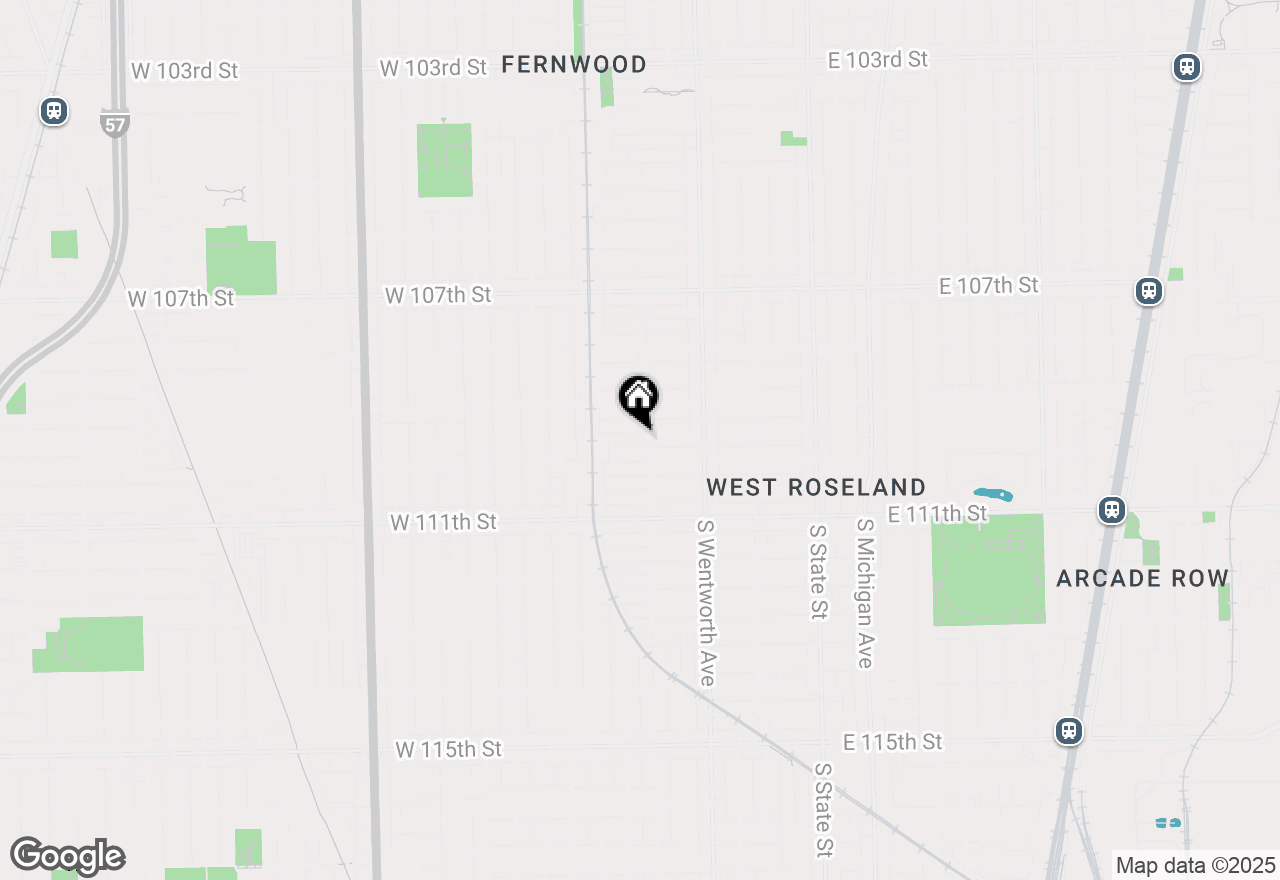 Map of 309 W 109th Place, Chicago, IL 60628