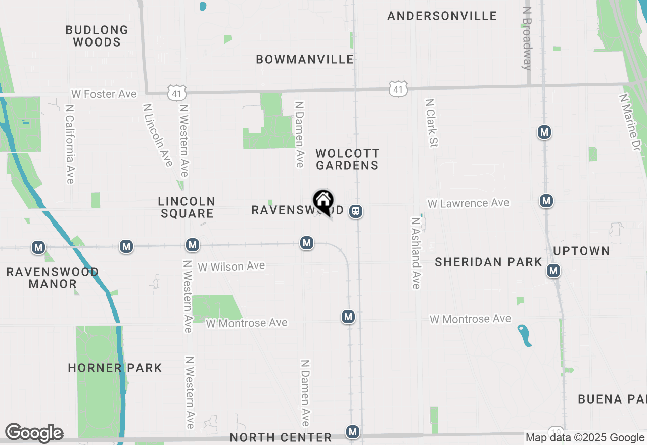 Map of 4727 N Winchester Avenue #1N, Chicago, IL 60640