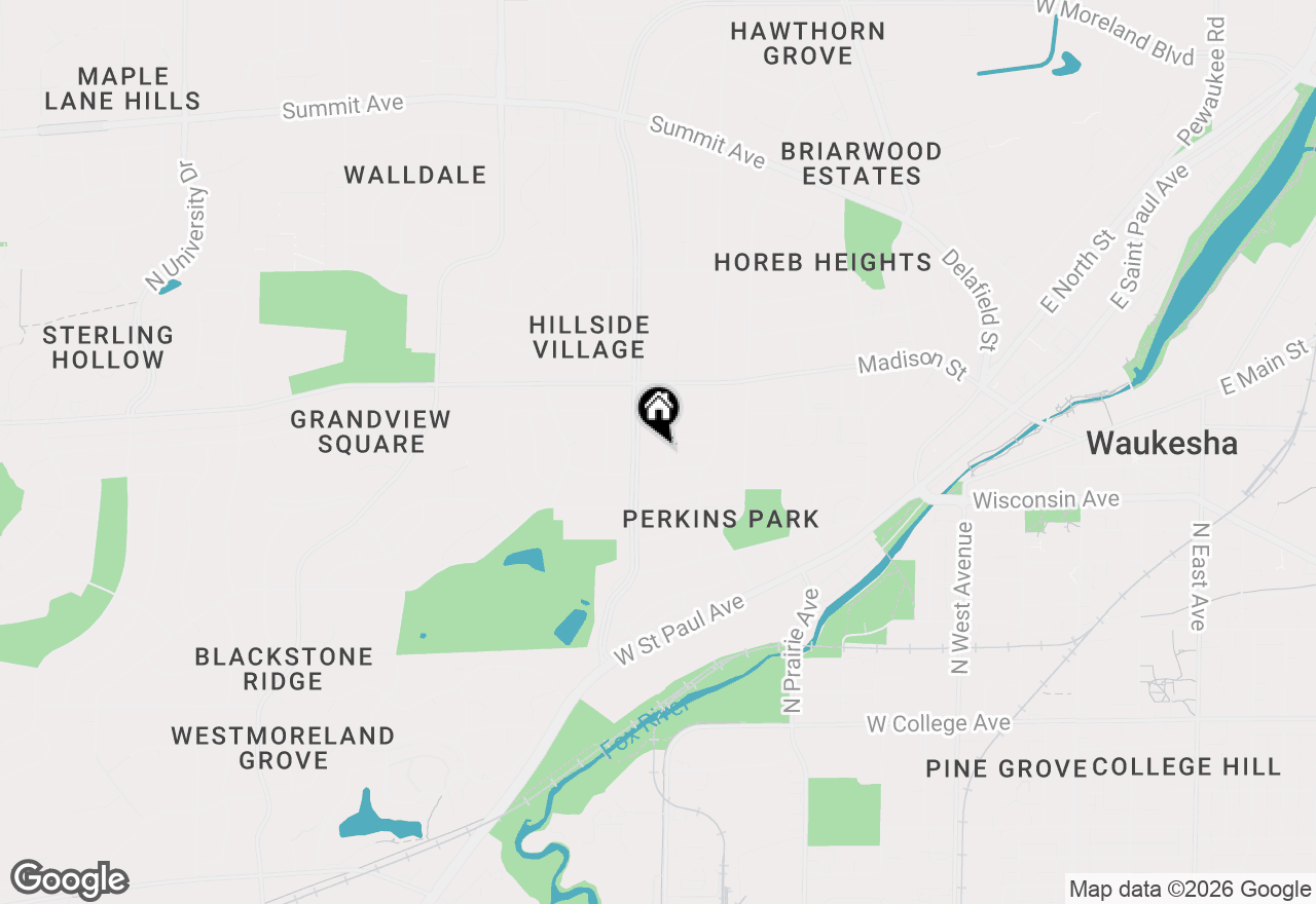 Map of 234 Millwood Ln, Waukesha, WI 53188