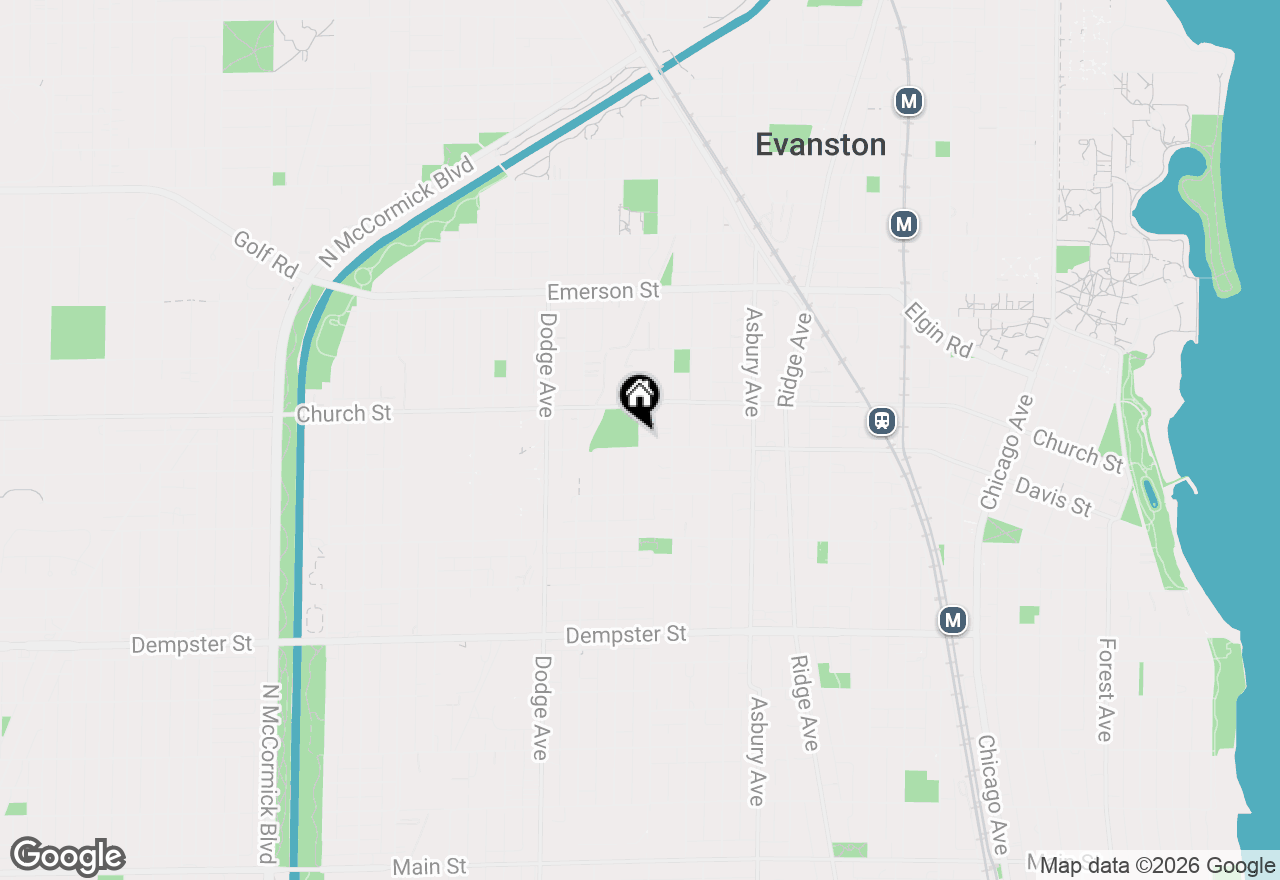 Map of 1621 Florence Avenue, Evanston, IL 60201