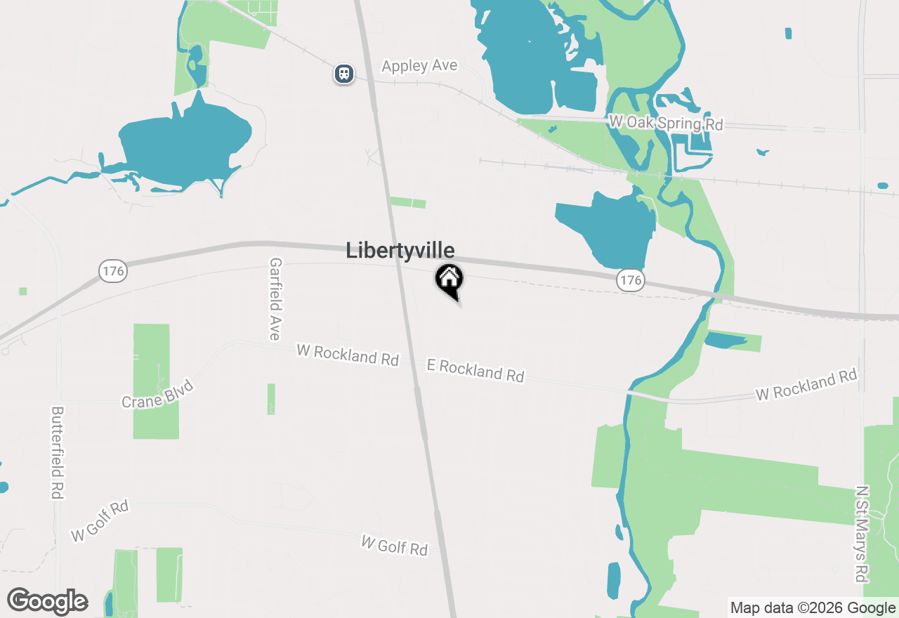 Map of 227 2nd Avenue, Libertyville, IL 60048