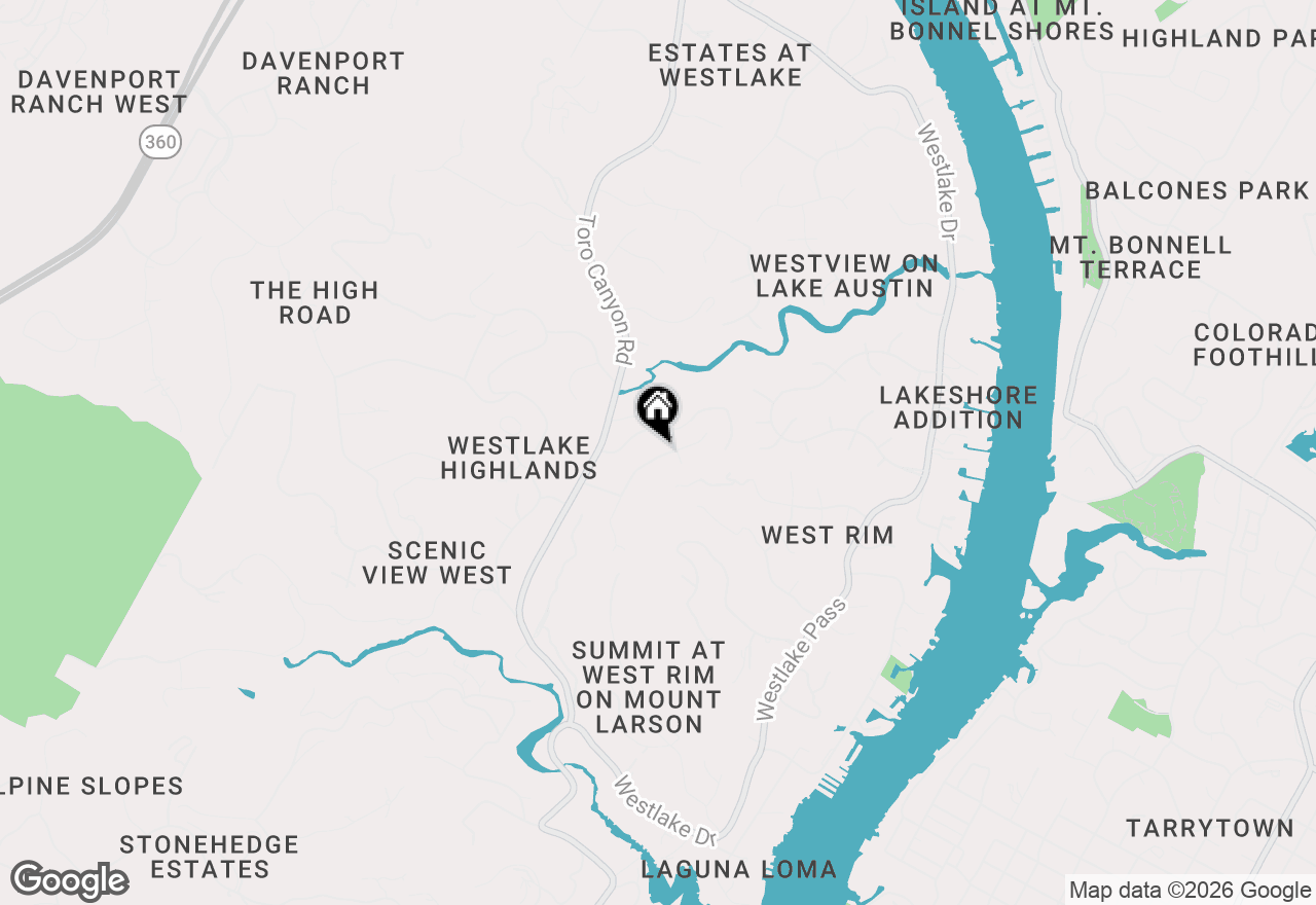 Map of 2404 Camino Alto Rd, West Lake Hills, TX 78746
