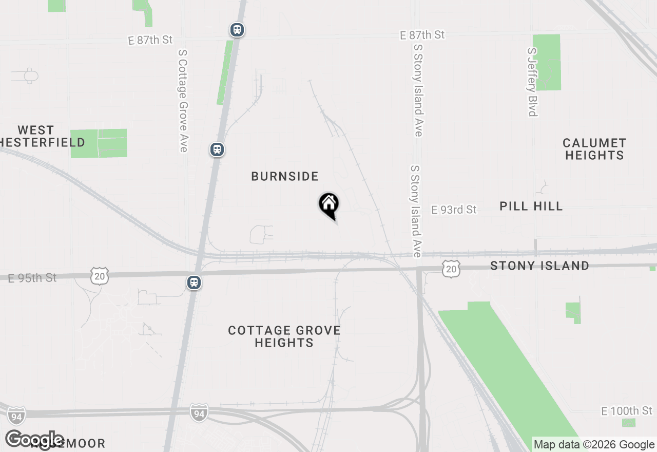 Map of 9328 S Kimbark Avenue, Chicago, IL 60619