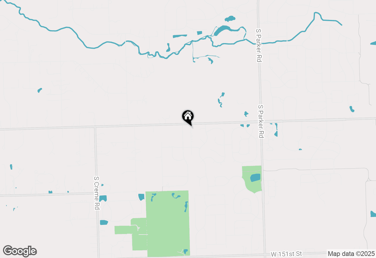 Map of 14320 S Elizabeth Lane, Homer Glen, IL 60491