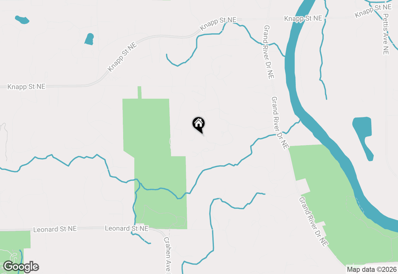 Map of 4608 Old Grand River Trail Ne, Ada, MI 49301