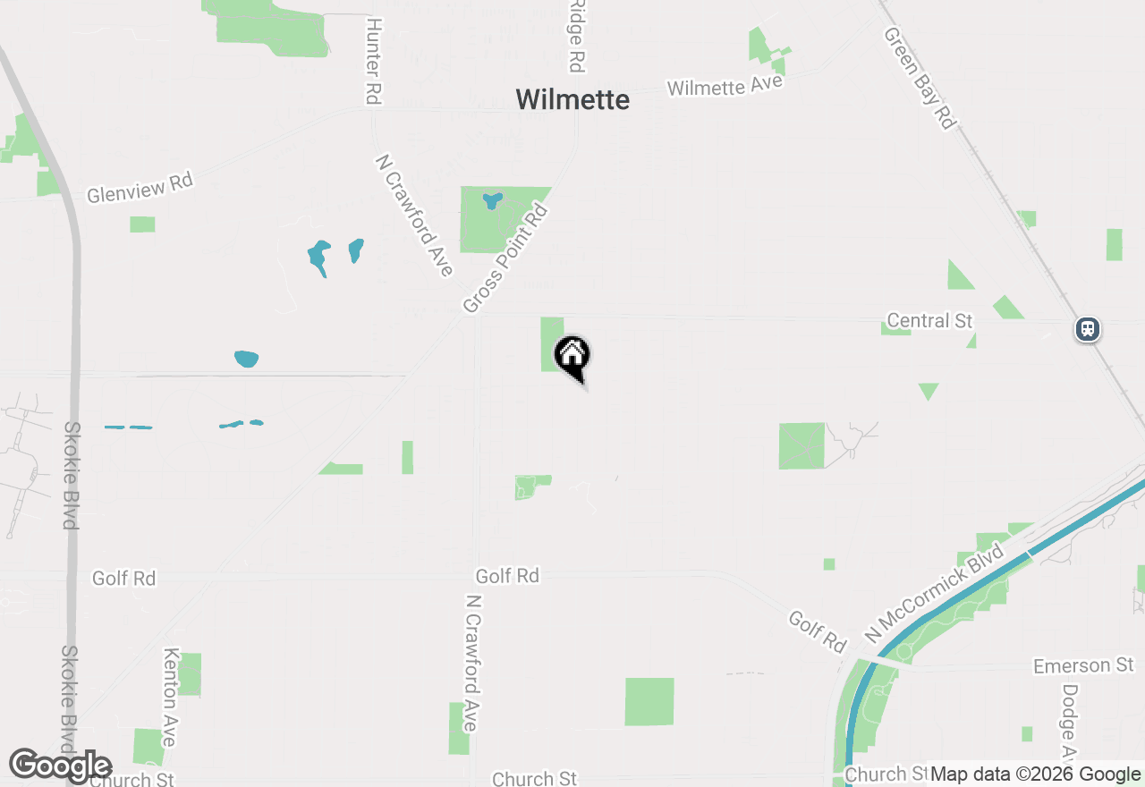 Map of 2433 Hastings Avenue, Evanston, IL 60201
