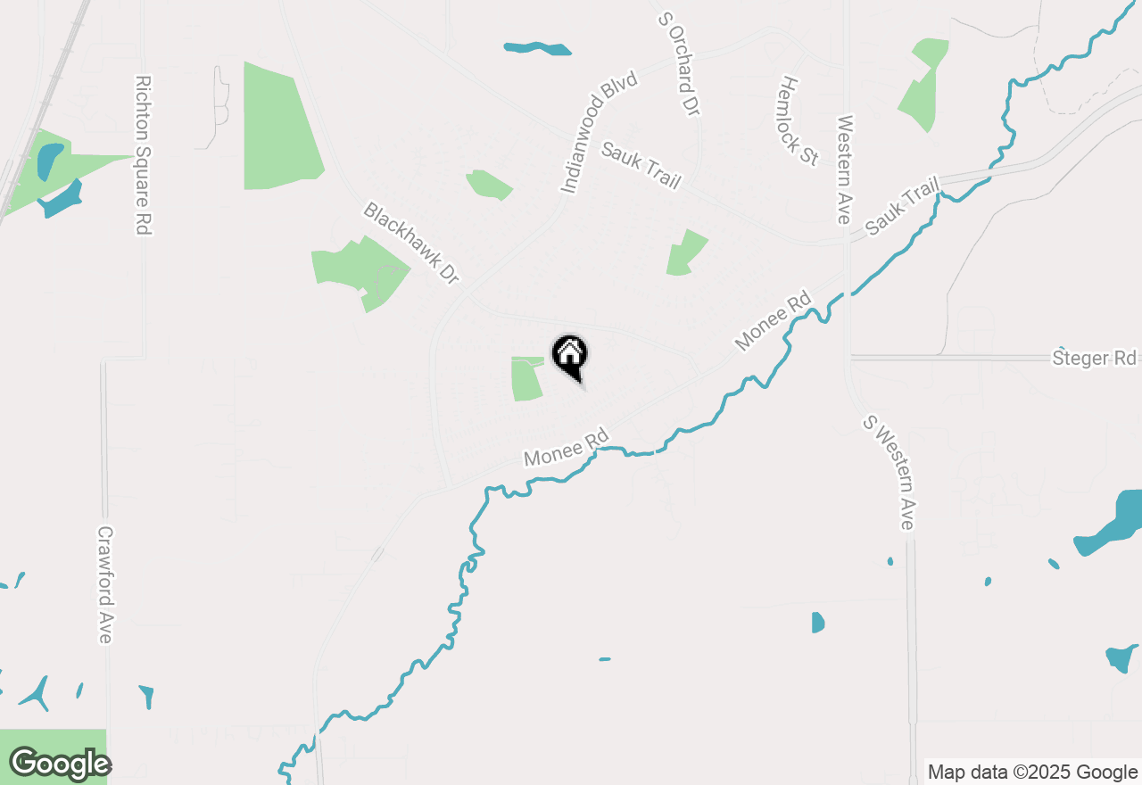 Map of 130 Shabbona Drive, Park Forest, IL 60466